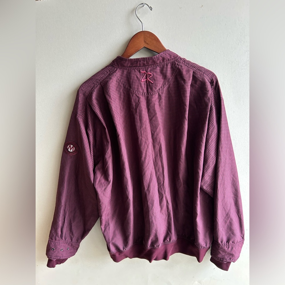 Chic Fil A retro Zero Purple Checkered Pullover Golf - Picture 6 of 8